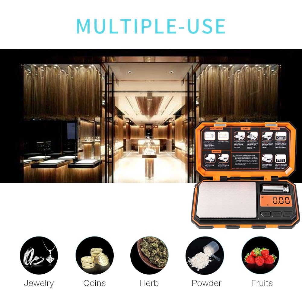 Fuzion Pocket Scale battery included for immediate use and portability.