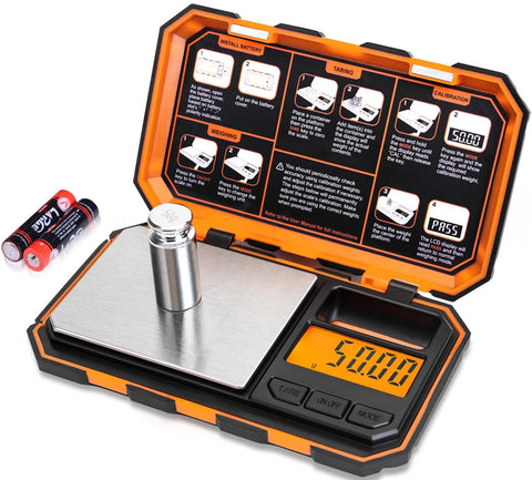 Fuzion Digital Pocket Scale front view for precise, portable weighing of small items.