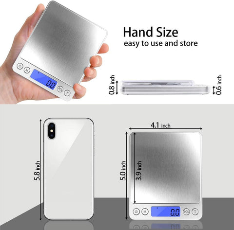 Fuzion scale PCS button facilitates counting ingredients