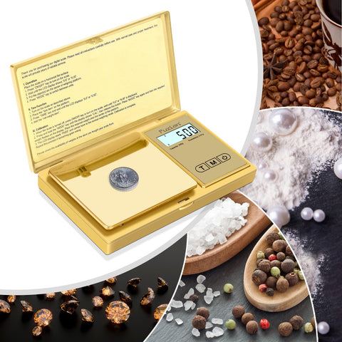 Fuzion Gram Scale durable stainless-steel top with mirror finish.