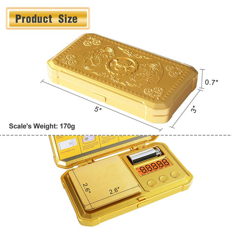 Fuzion Gram Scale fits in your pocket for quick checks on the go