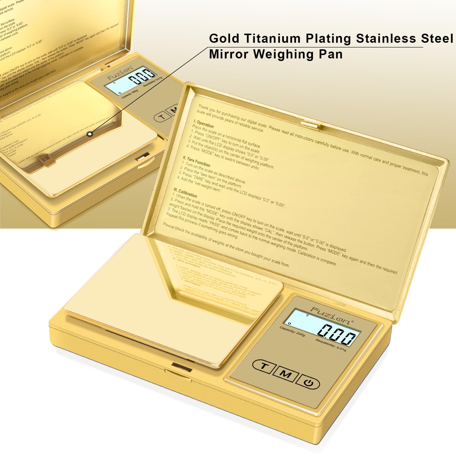 Fuzion Gram Scale six weighing modes support versatile measurements.