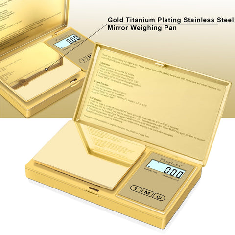 Fuzion Gram Scale six weighing modes support versatile measurements.