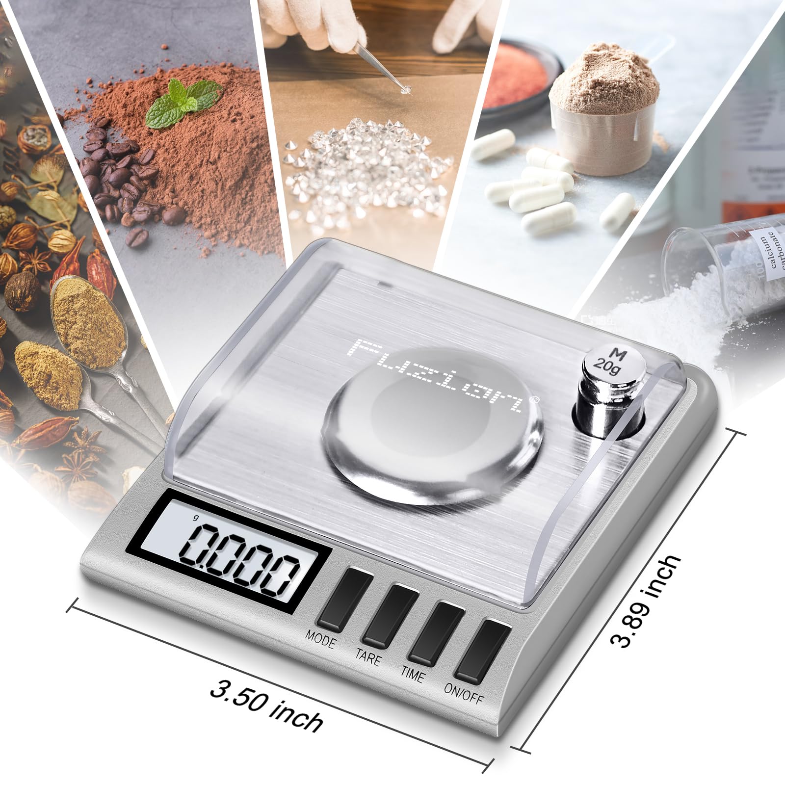 Fuzion milligram scale calibration weights enable quick, on-device re-calibration