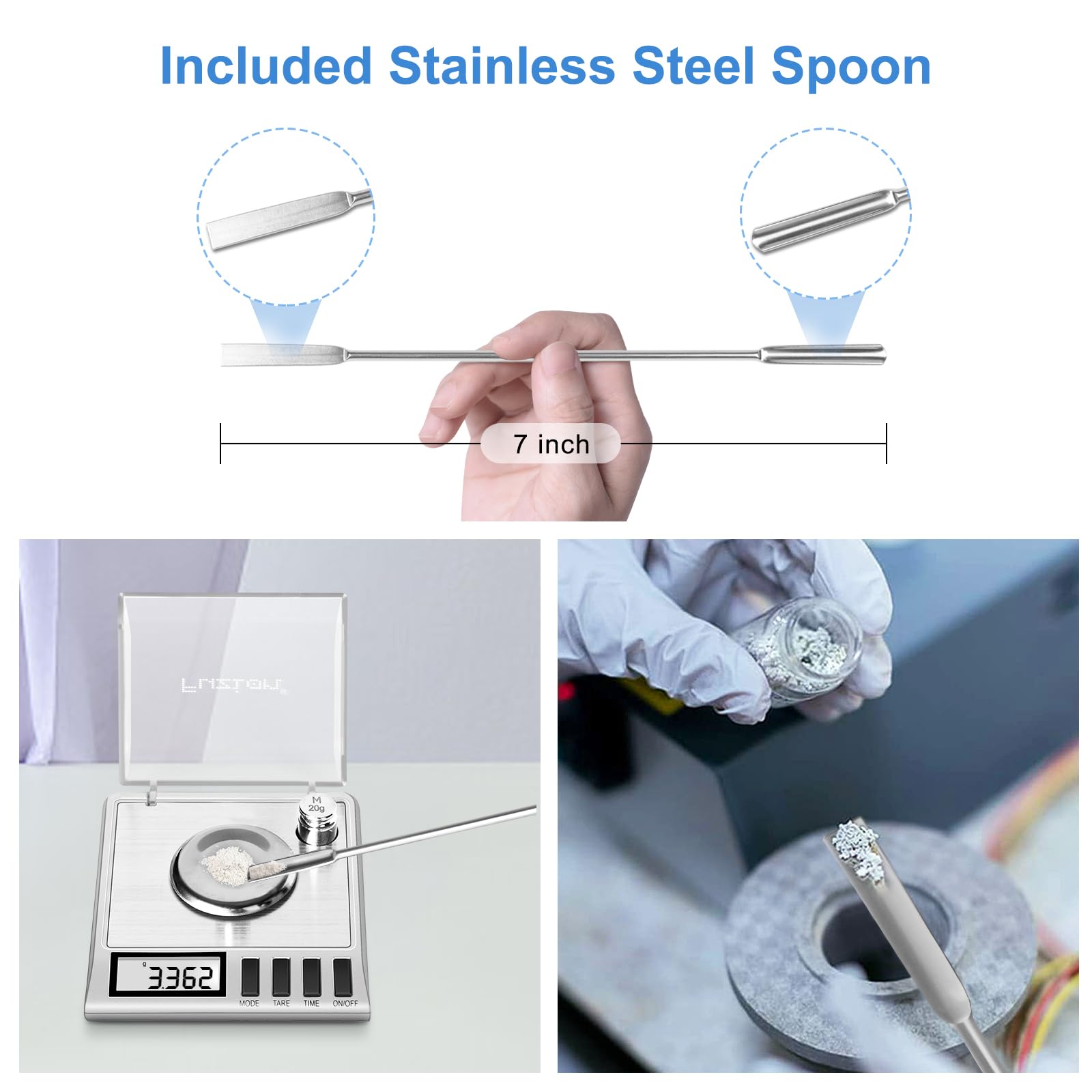 Fuzion milligram scale stainless steel platform offers durability and stable readings