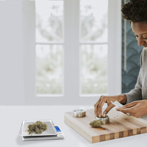 Fuzion Mini Kitchen Scale fits compact spaces for herbs, spices, and more.
