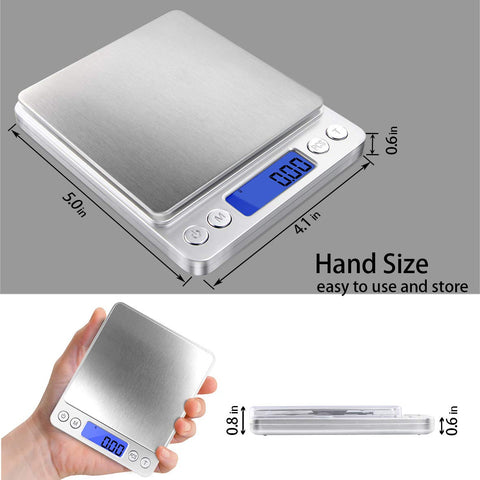 Fuzion Powder Scale supports powders and spices with tare and calibration options.