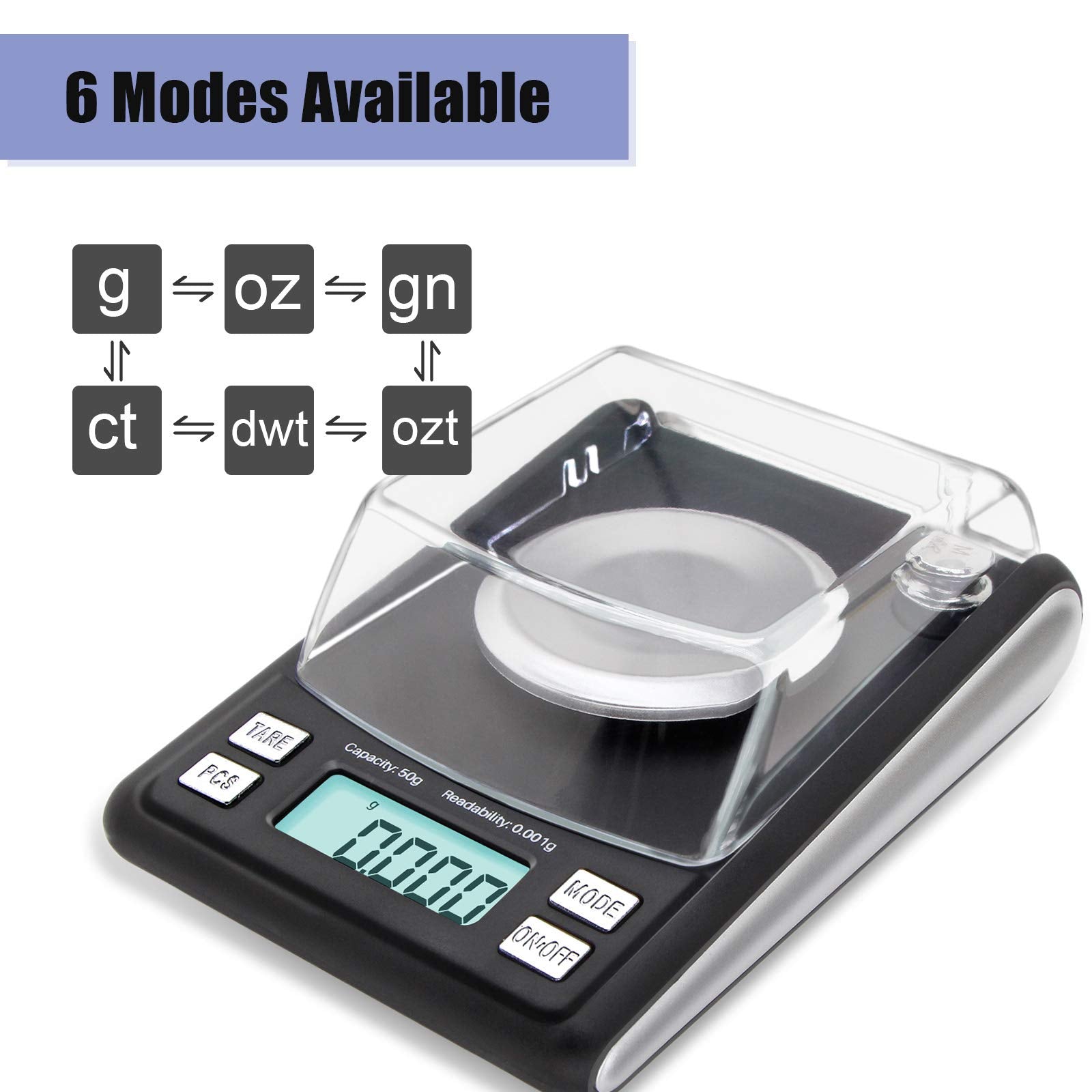 Fuzion scale 20 g calibration weight enables accurate zero reference