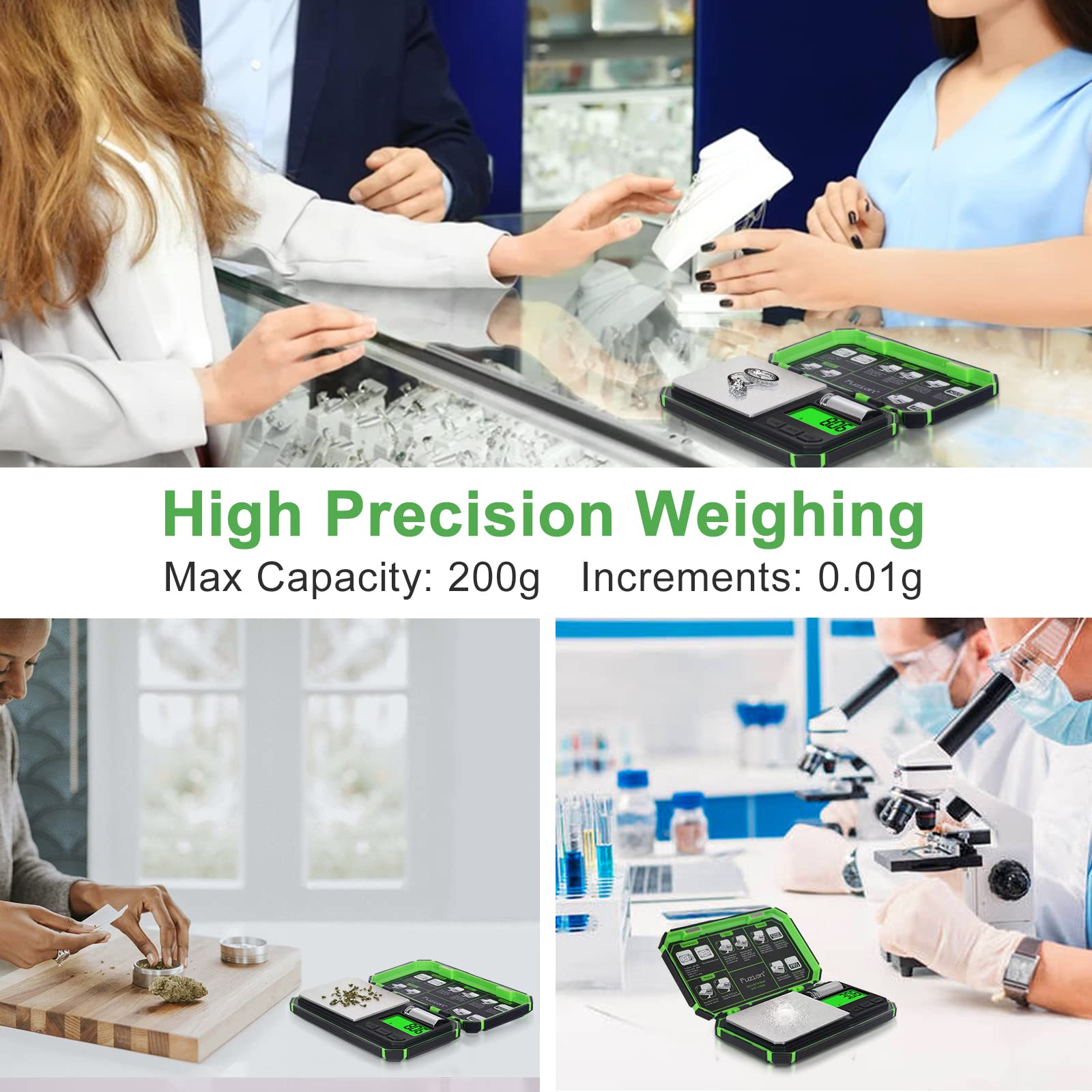 Fuzion TU-X scale supports six units for versatile weighing options.
