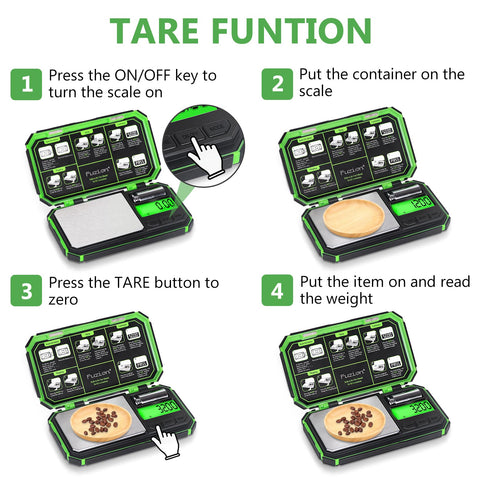 Fuzion TU-X tare function provides quick net weight with containers.