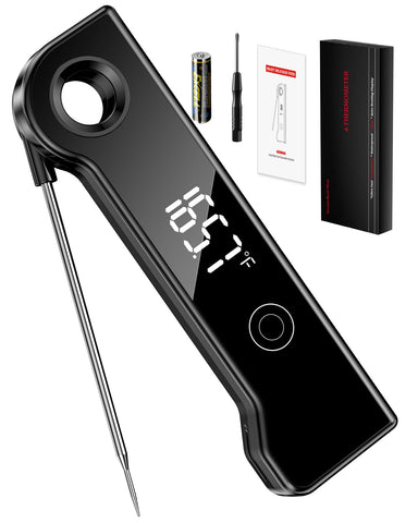 FVFV 2025 meat thermometer with instant-read display for grilling and roasting