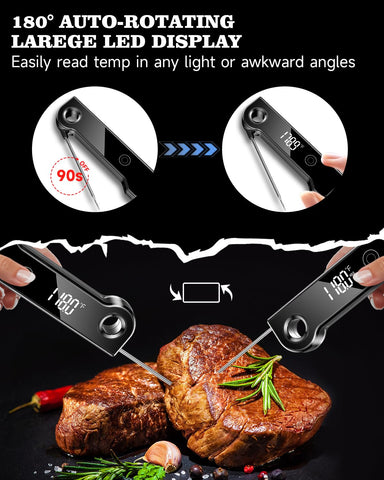 Calibratable FVFV meat thermometer for precise temperature control
