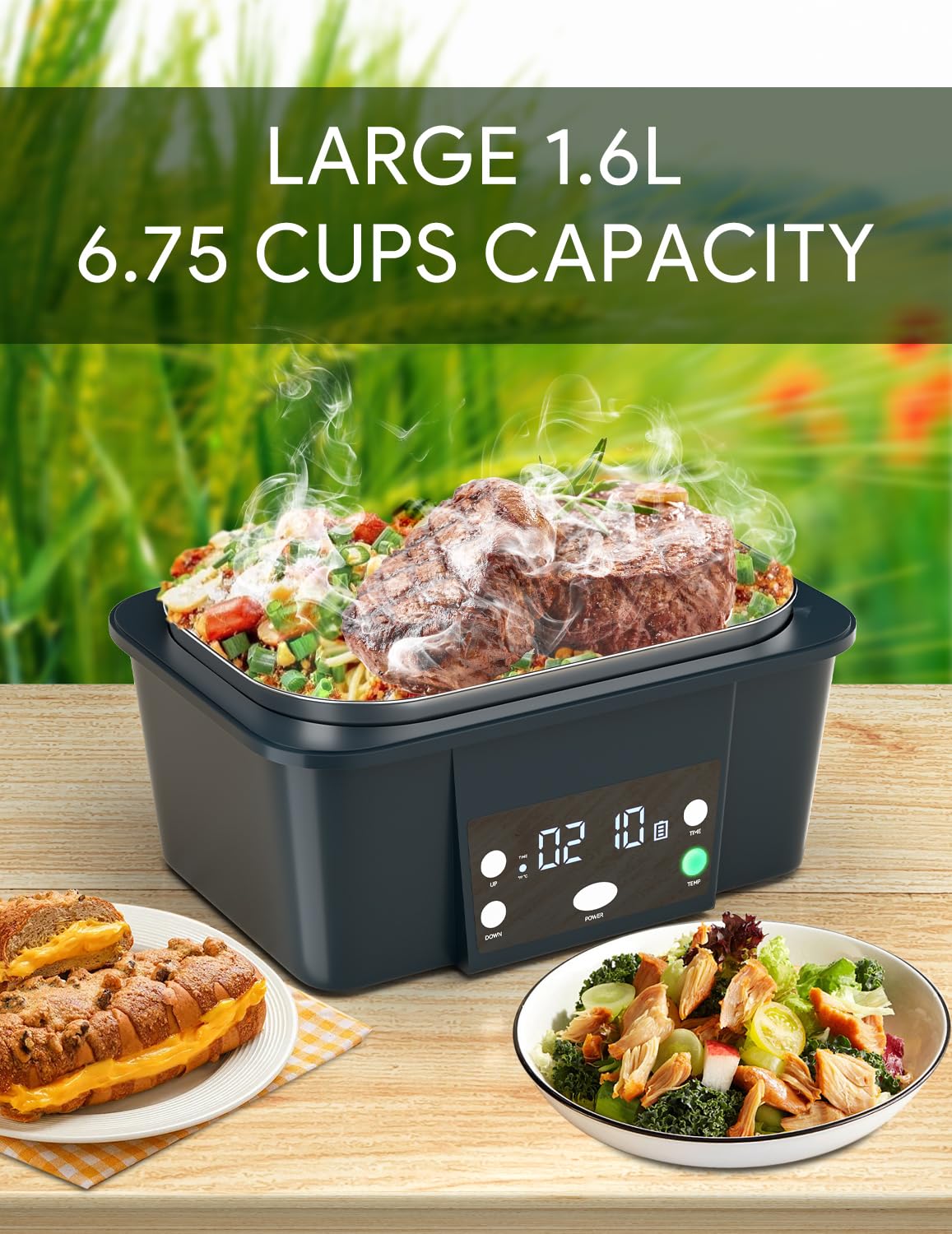 FVW leak-proof lid prevents leaks during transport.