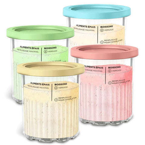 Fwioaor 24oz pint container front view for Ninja Creami, durable and ready for daily use.