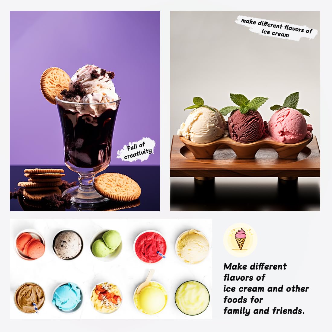 Fwioaor dishwasher-safe pint containers illustrate easy cleanup after dessert prep.