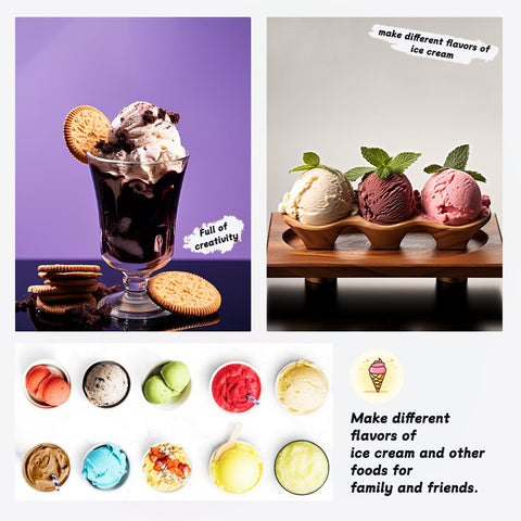 Fwioaor dishwasher-safe pint containers illustrate easy cleanup after dessert prep.
