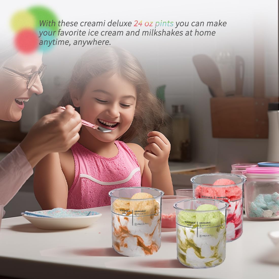 Fwioaor eco-friendly reusable pints promote responsible food storage habits.