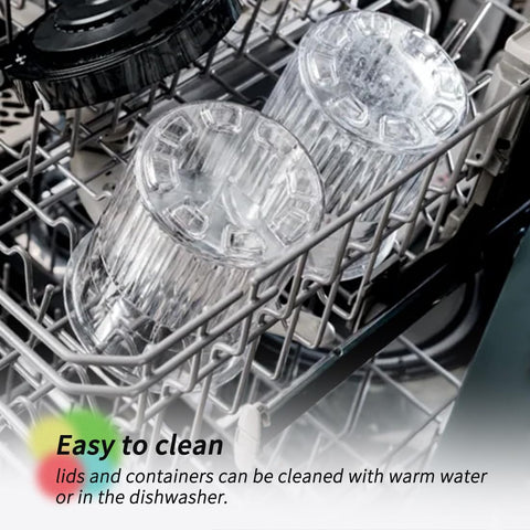 Fwioaor stackable design saves cabinet space during weekly prep sessions.