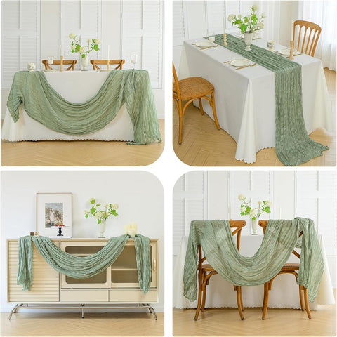 FWXDBWYL rustic boho table runner close up texture