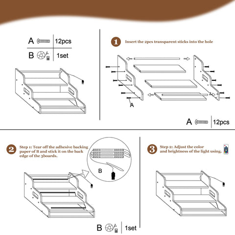Fxacyem versatile shelf suitable for coffee syrups, spices, and small bottles.
