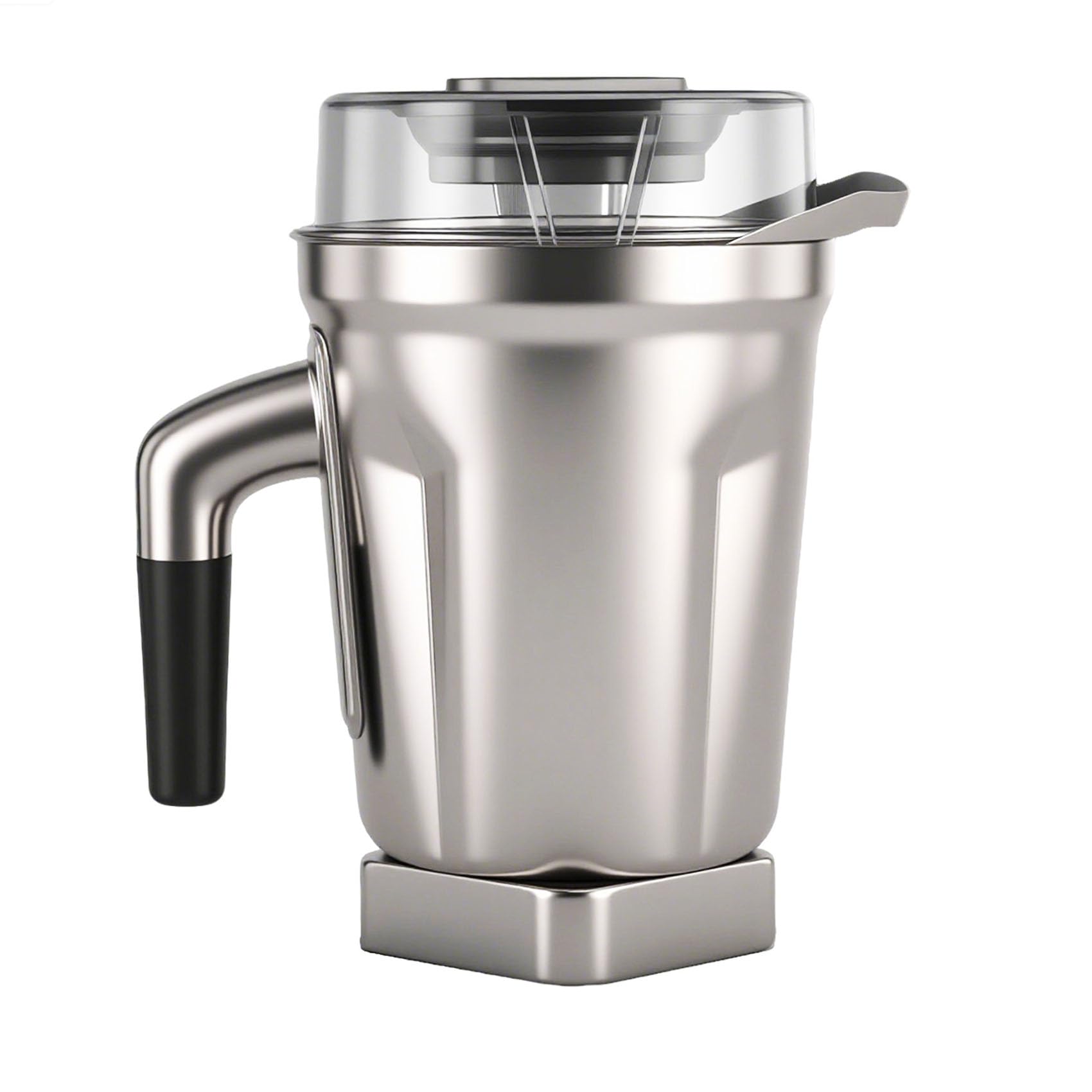 Fxsmgdy 64oz stainless steel pitcher ready for large-batch smoothies and soups.