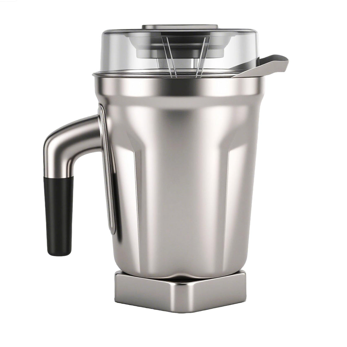 Fxsmgdy 64oz stainless steel pitcher ready for large-batch smoothies and soups.
