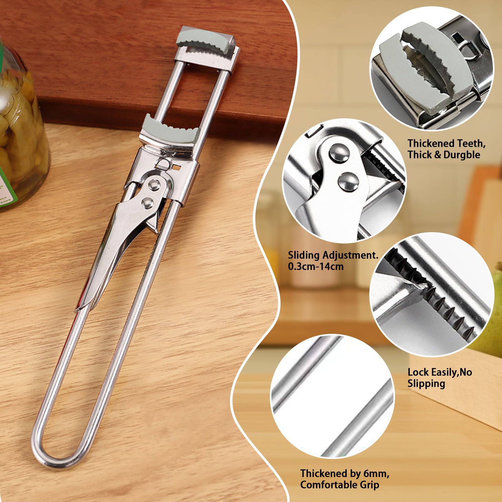 FXUKM high-leverage jar opener ideal for seniors and arthritic hands.