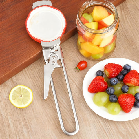 FXUKM packaging-ready stainless steel jar opener for practical gifting.