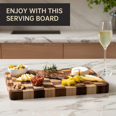 Fyctio cutting board gift box presentation, ready for gifting culinary enthusiasts.
