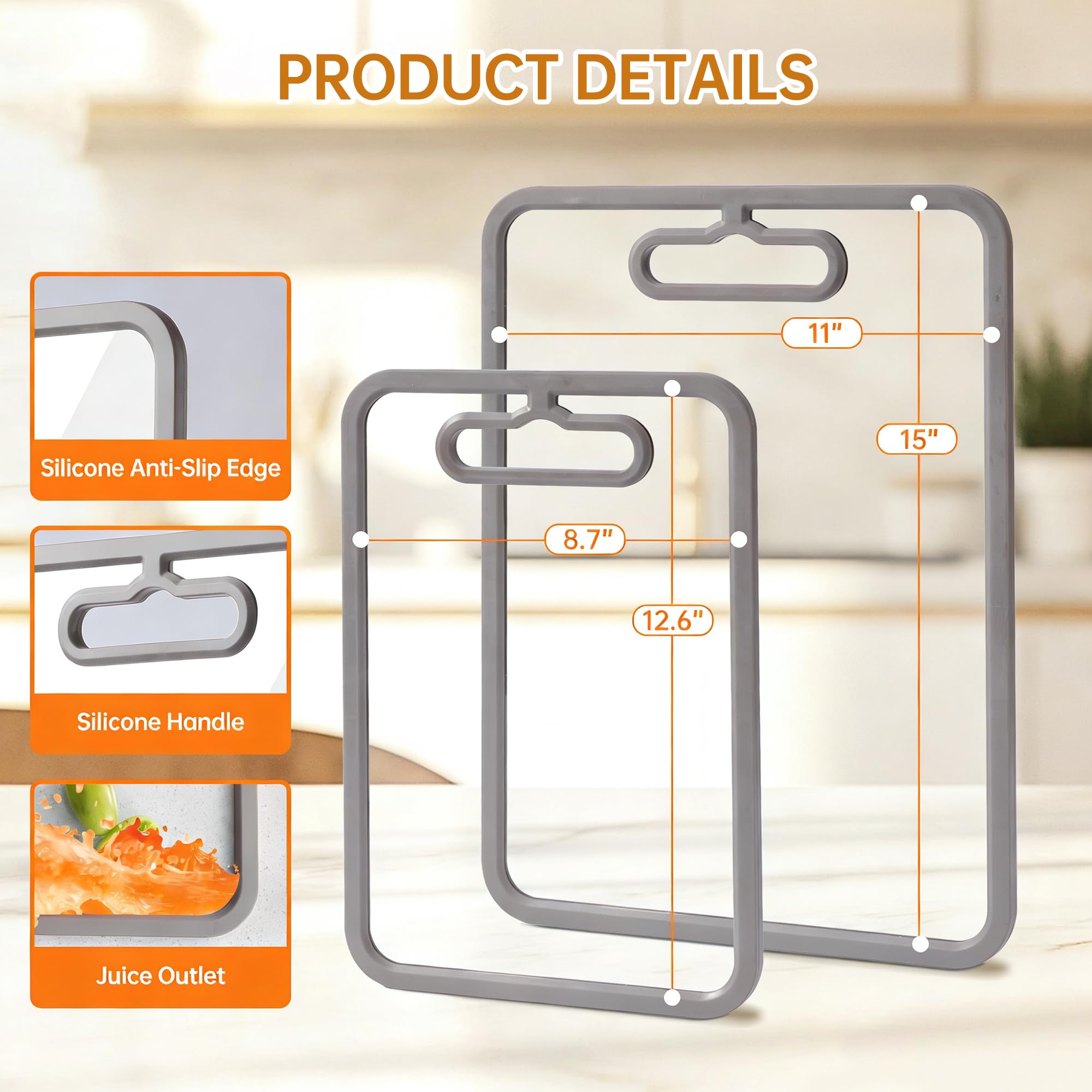 Fyctio ergonomic handle enables easy transfer from counter to table.