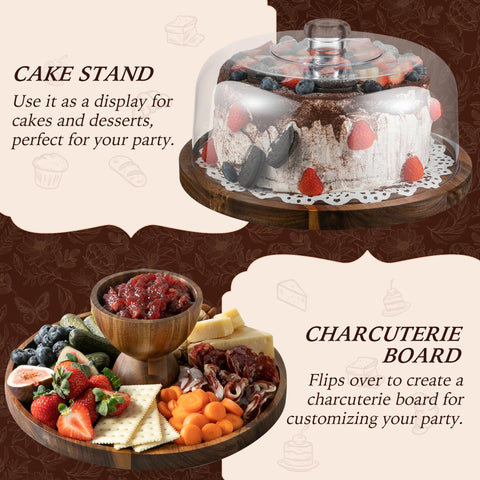 Fyctio large stable base keeps heavy desserts steady.