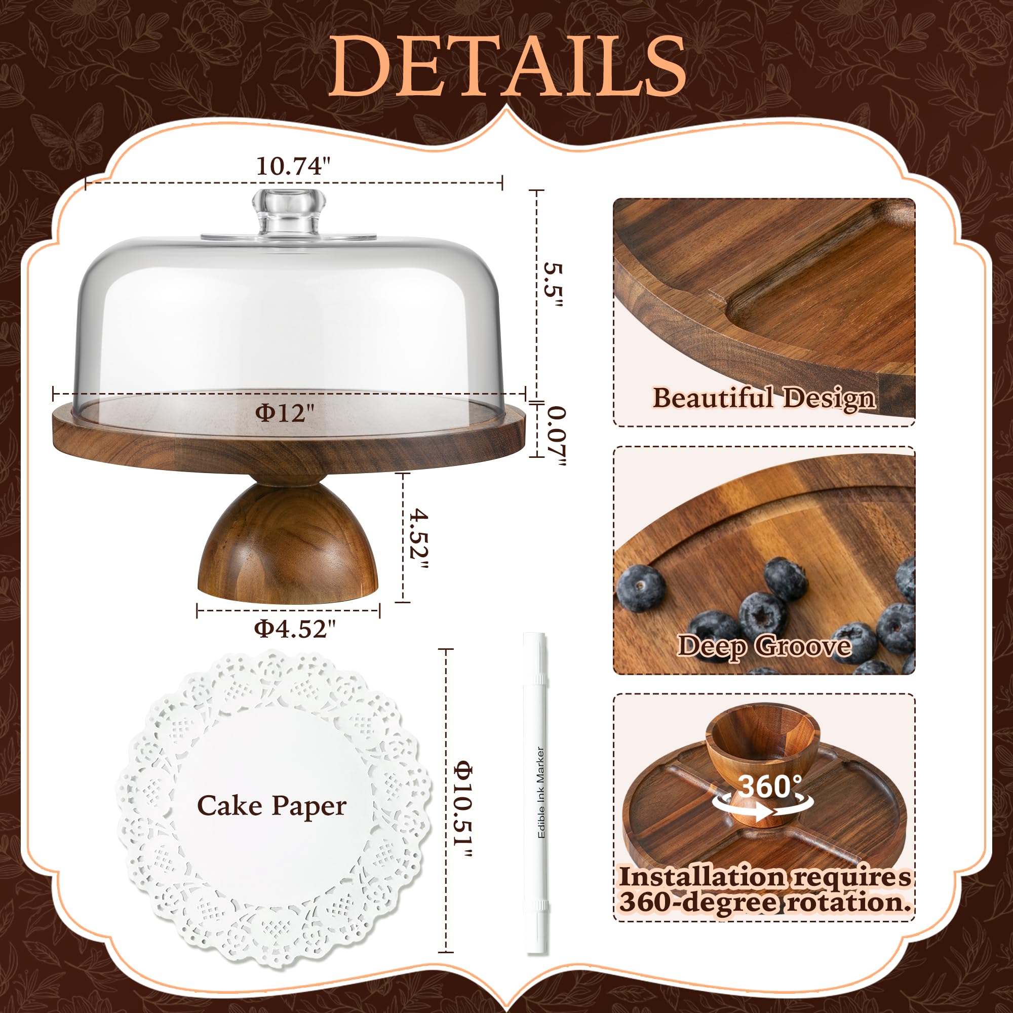 Fyctio removable center bowl simplifies cleaning after serving.