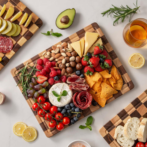 Fyctio serving-ready charcuterie board for cheeses and appetizers