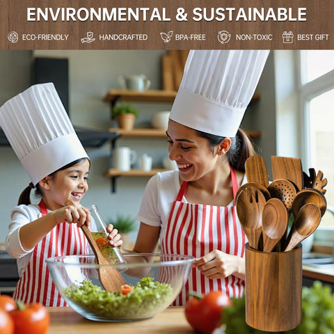 Fyctio wooden spatulas offer smooth finish and non-scratch performance