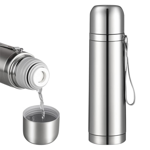 FYJHLQZZ stainless steel thermo bottle with 500ml capacity for hot and cold beverages.