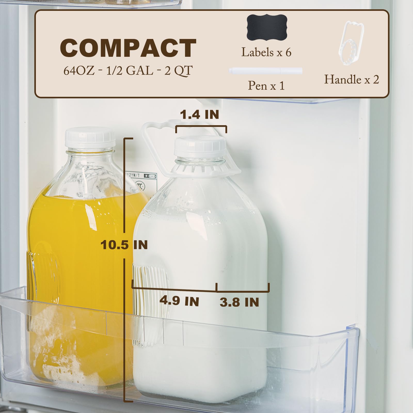 FyndraX glass milk jug dishwasher-safe for quick cleanup and reuse.