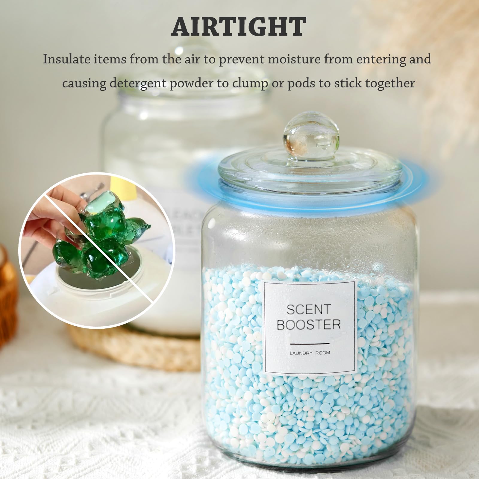 FyndraX wide-mouth jars are easy to refill and clean.