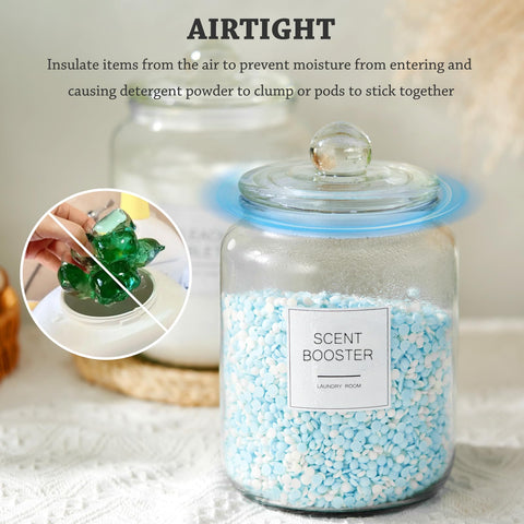 FyndraX wide-mouth jars are easy to refill and clean.