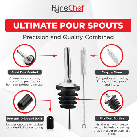 Drip prevention keeps countertops clean during home or bar service.