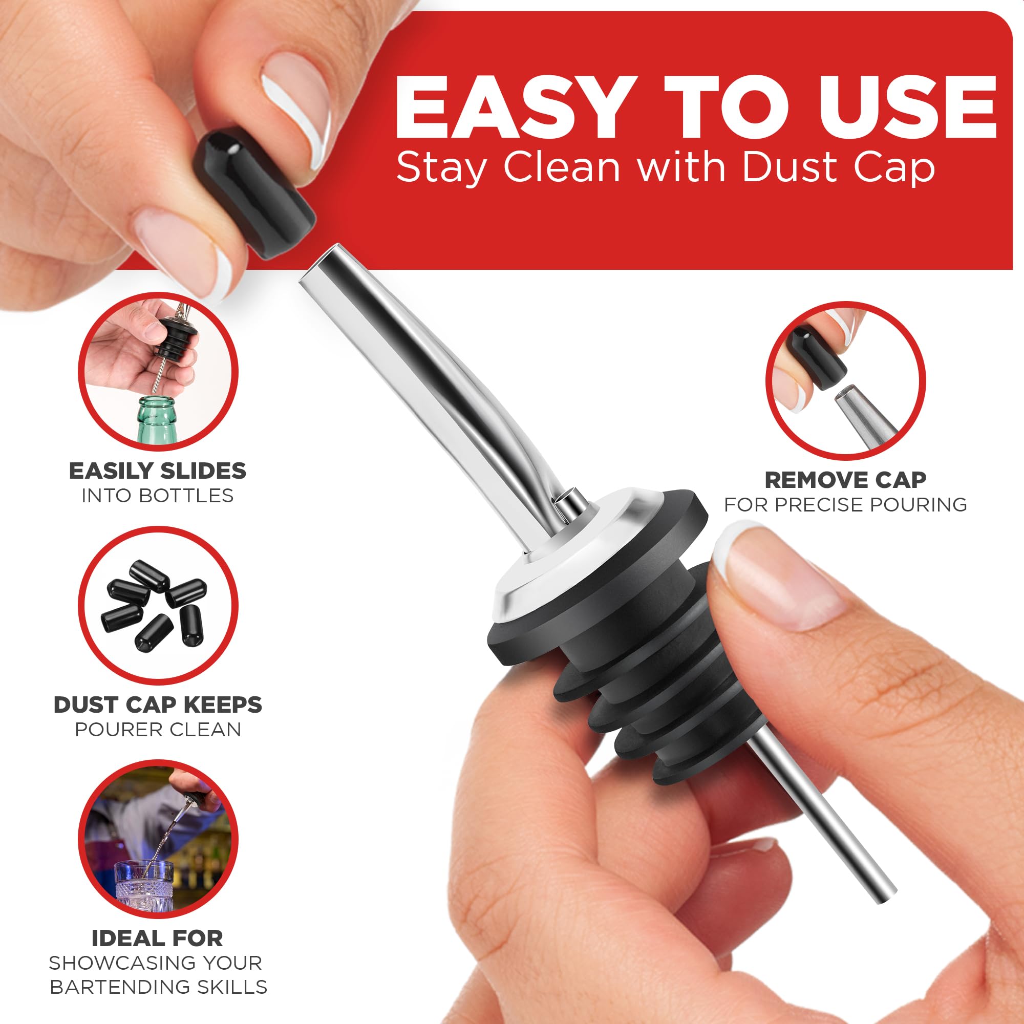 Easy to clean with included brush for repeated use.