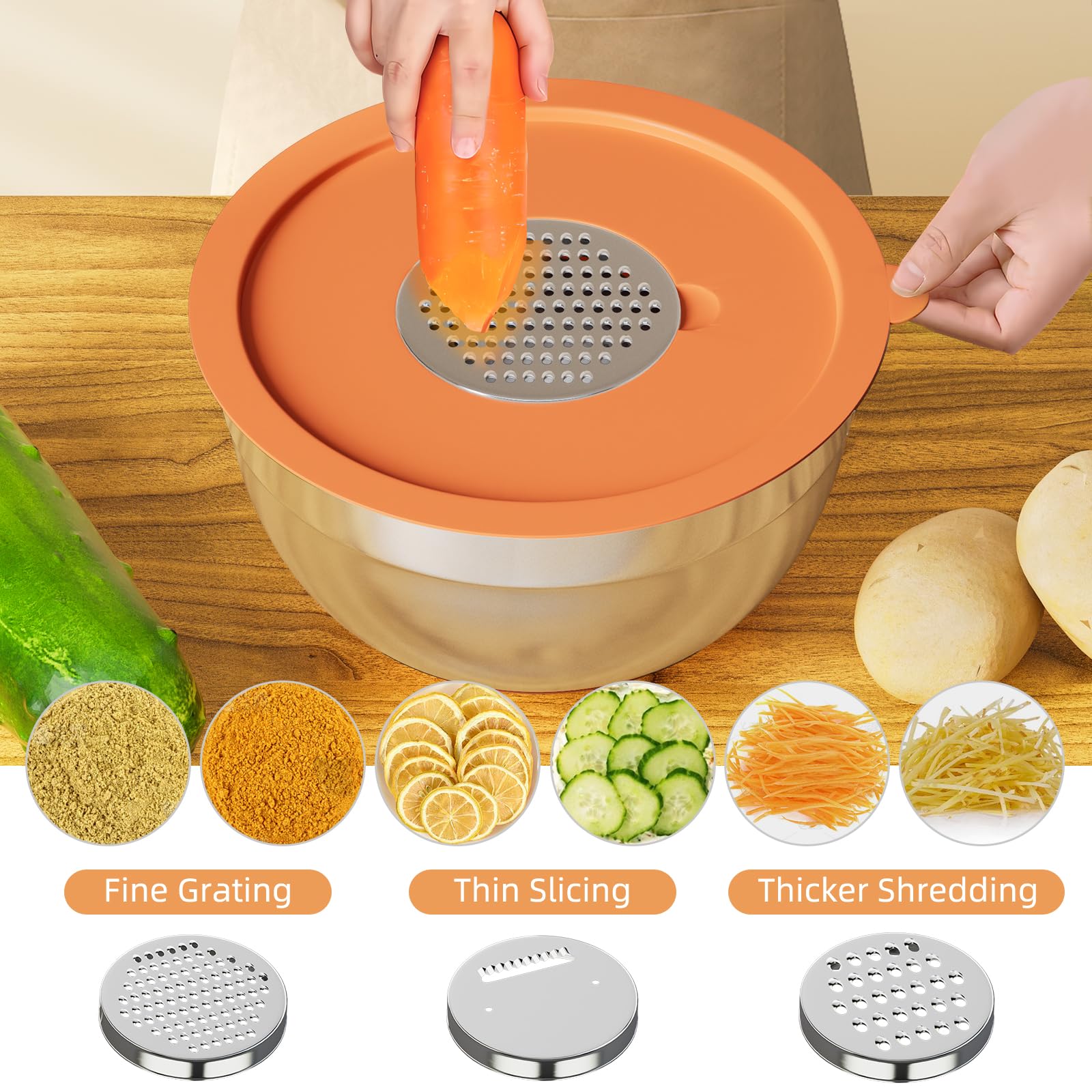 Fyrnova durable stainless steel bowls resist dents and rust.