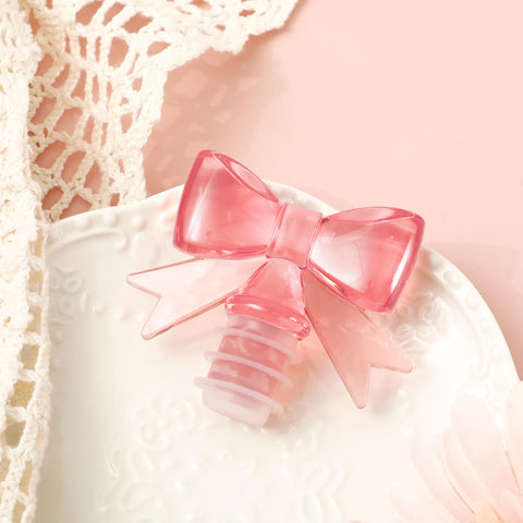 FYSUIMU coquette party wine stopper enhances table decor during celebrations.