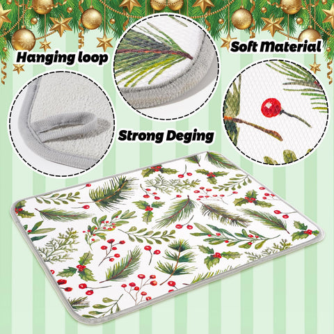 FYSUIMU dish drying mat 18x24 inch provides ample space for plates and bowls.
