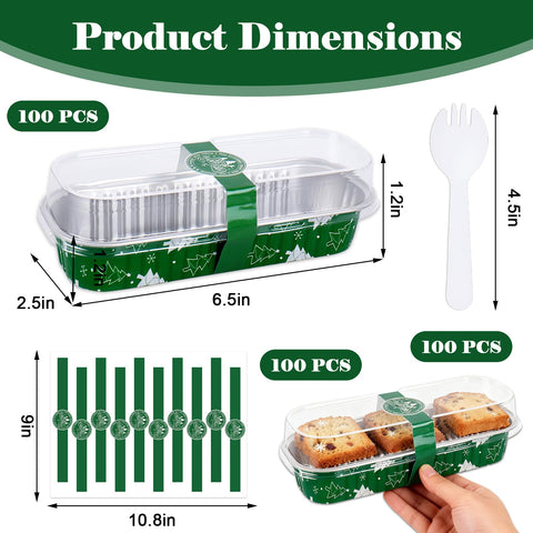 FYSUIMU loaf pans with transparent lids shown for storage and serving