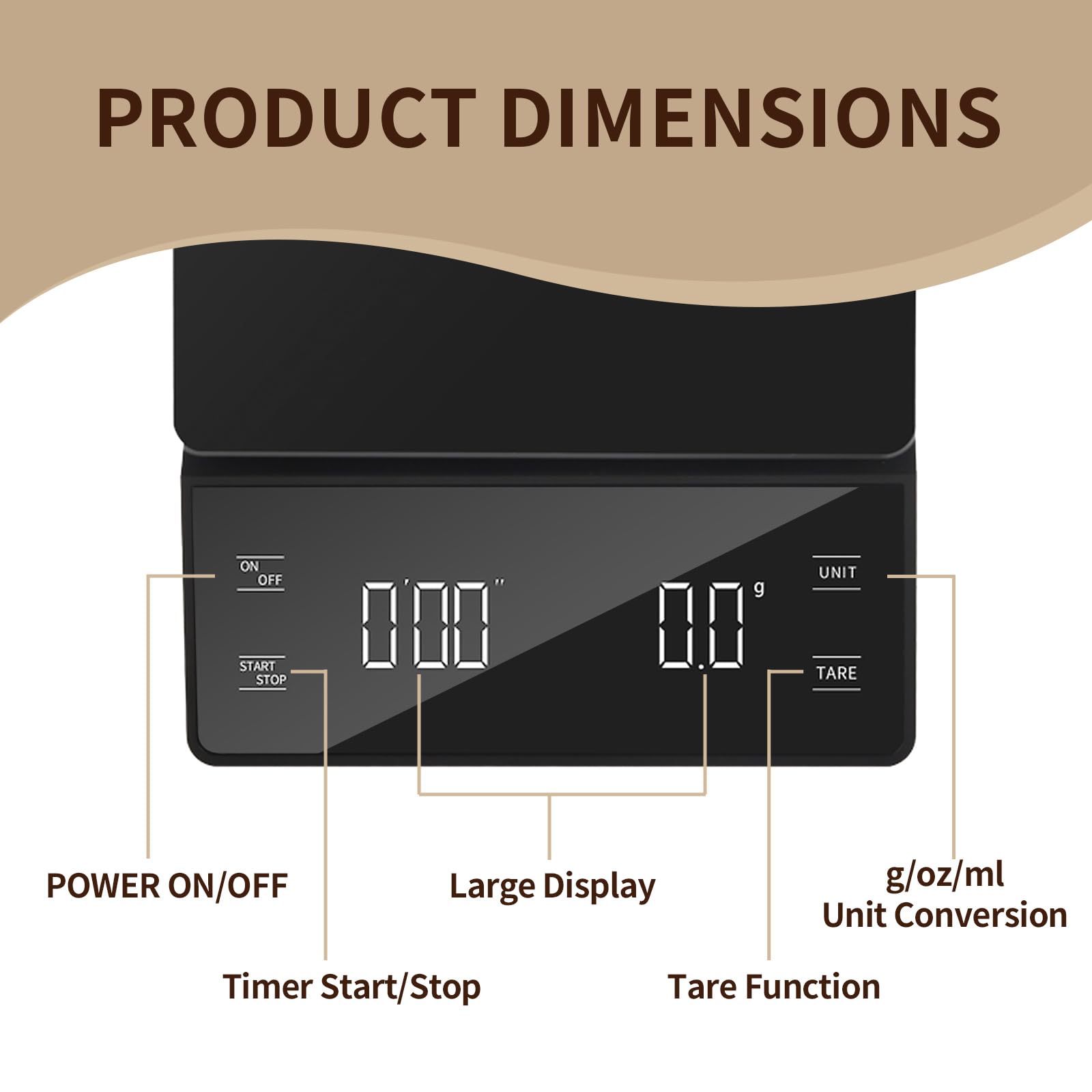 Fyueenix scale includes a removable silicone pad for easy cleaning.