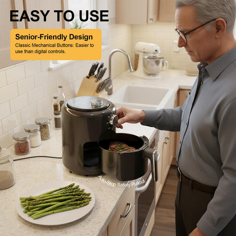 FZGhome 2QT on countertop demonstrates compact appliance for small spaces.