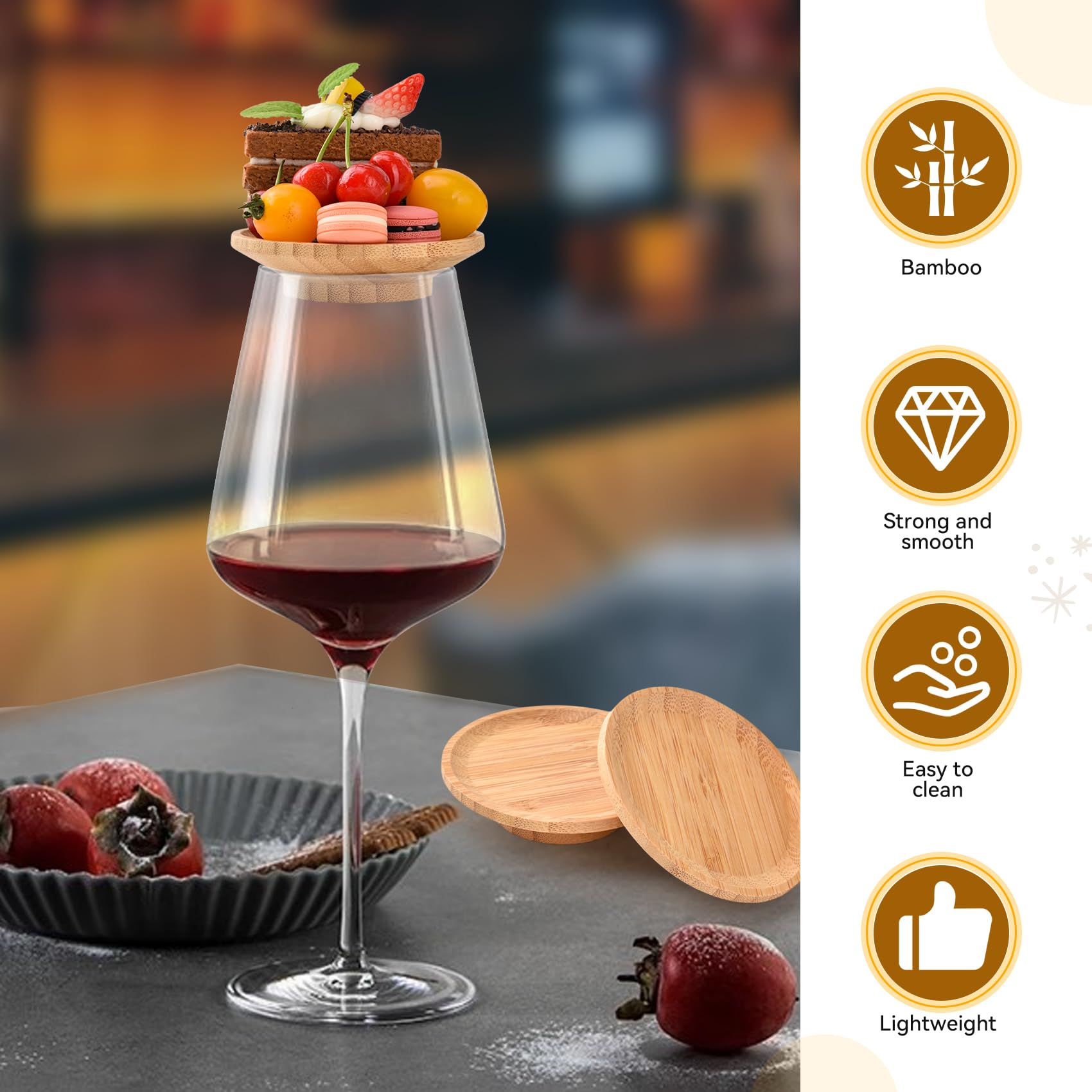 FZMEHL appetizer-plate-wine-lid doubles as a mini serving board.