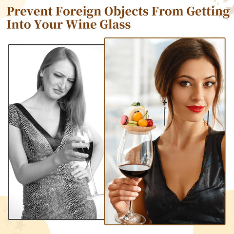 FZMEHL wine glass topper used as a red wine lid to keep dust out