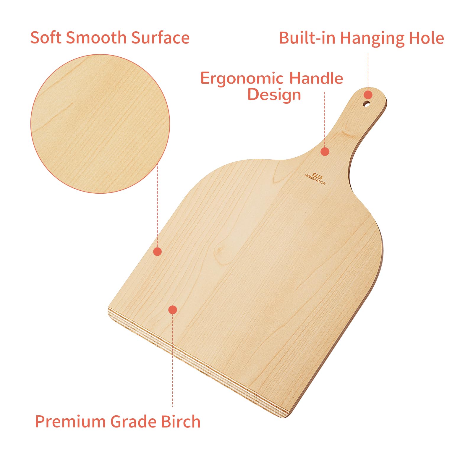 G.a HOMEFAVOR two-piece set supports pizza prep and baking tasks.