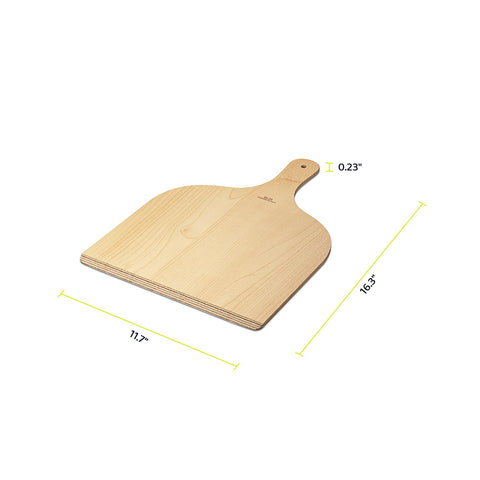 G.a HOMEFAVOR pizza paddle with beveled edge for smooth pizza slides.
